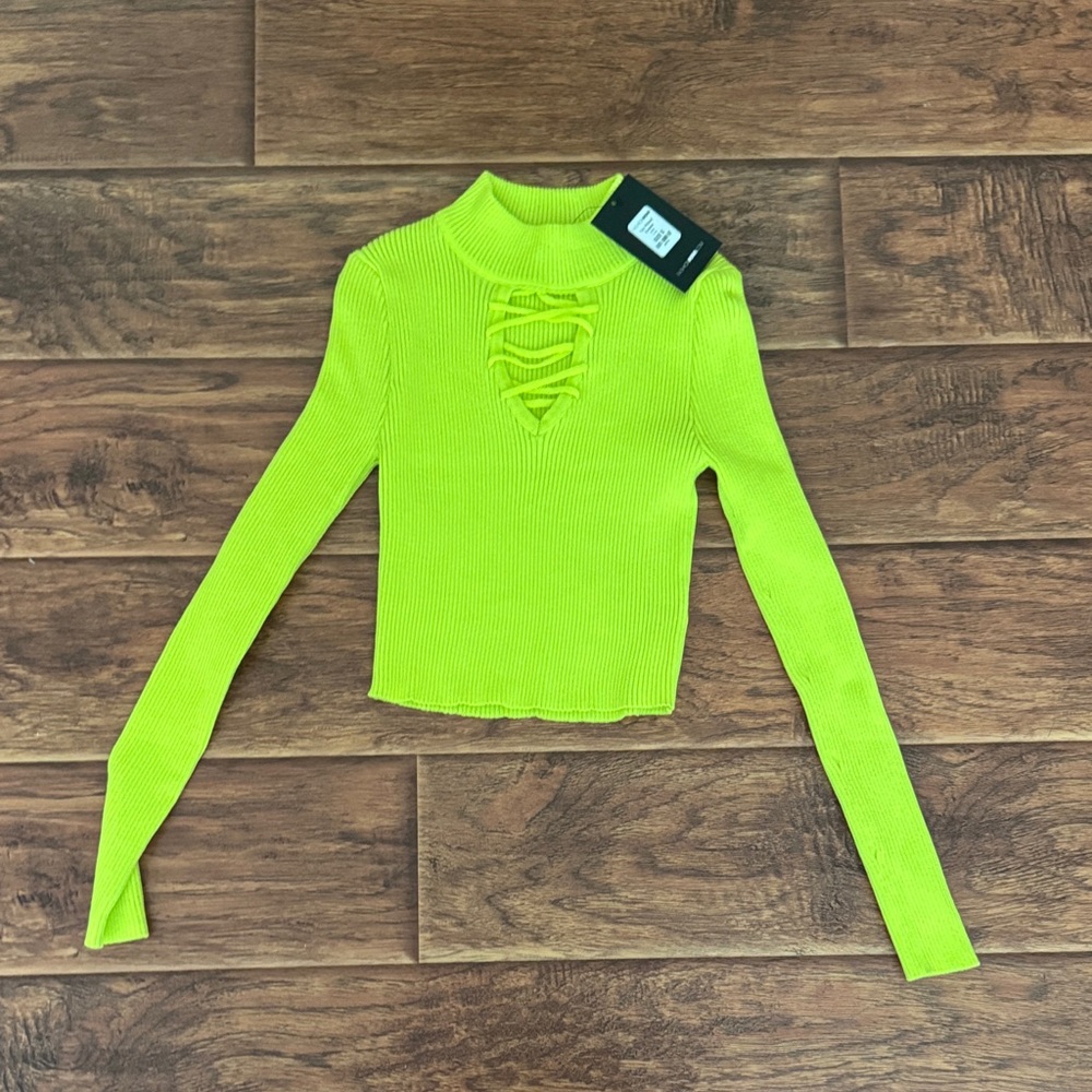 Fashion Nova Neon Green Bodysuit
